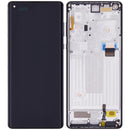 Pantalla OLED con marco para Motorola Edge Plus (XT2061 / 2020) original (Gris Baltico)