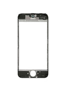 Cristal frontal con marco para iPhone 5C - Paquete de 2 (Negro)