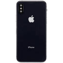 Tapa trasera usada Space Gray iPhone XS, con puerto de carga y componentes preinstalados A1920 A2097.
