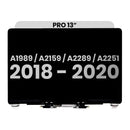 Pantalla completa usada compatible con MacBook Pro 13 pulgadas, modelos A1989, A2159, A2289, A2251, ideal para reparaciones en Xela Quetzaltenango.