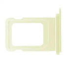Bandeja SIM individual original amarilla para iPhone 15 o iPhone 15 Plus (A2846, A3089, A3090).
