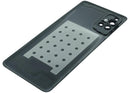 Tapa trasera Service Pack negra para Samsung Galaxy M51 (M515) con lente de cámara incorporada.