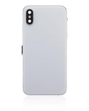 Tapa trasera para iPhone XS con componentes pequeños pre-instalados (Plata)2