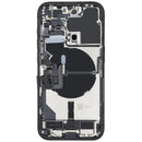 Carcasa trasera Space Black para iPhone 14 Pro A2650/A2889, con puerto de carga y piezas pequeñas.