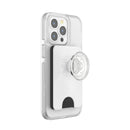 POPSOCKET WALLET MAGSAFE WHITE CLEAR