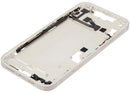 Housing Starlight usado para iPhone 14 Plus con puerto de carga, chasis y marco medio.