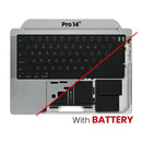 Encuentra tapas superiores con batería y teclado para MacBook Pro 14 en Quetzaltenango en nuestra tienda de repuestos y reparaciones.