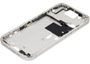 Tapa superior blanca de titanio para iPhone 16 Pro (A3083, A3292, A3293) con botones de encendido y volumen.