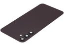 Tapa trasera roja oscuro para Samsung Galaxy A24 4G (A245) con lente de cámara, repuesto original.