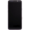 Pantalla incell color púrpura lila para Samsung Galaxy S9 Plus (SM-G965F) con marco, sin sensor de huella.