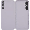 Repuesto tapa trasera plateada para Samsung Galaxy A14 5G con lente de cámara, sin logo, calidad Aftermarket Plus.