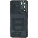 Tapa trasera original Huawei P40 dorada, brillante, con orificios para cámara y flash. Repuesto para reparación.
