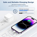 Adaptador de corriente USB-C de doble puerto con cable USB-C no MFI en Quetzaltenango.