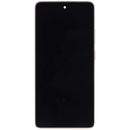 Pantalla LCD refurbished Motorola Moto G Power 5G (XT2617 / 2026) Pure Cashmere con marco para reparación.