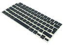 Kit de keycaps hebreo Midnight para MacBook Air 13" y 15" (2022-2026), repuesto de teclas Apple.