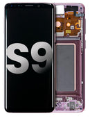 Pantalla OLED con marco para Samsung Galaxy S9 (Morado Lila)