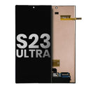 Pantalla OLED Samsung Galaxy S23 Ultra 5G usada, sin marco, lista para reparación de display.