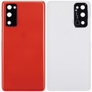 Tapa trasera con lente de camara para Samsung Galaxy S20 FE 5G (Rojo Nube)