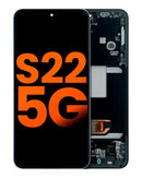 Pantalla OLED con marco para Samsung Galaxy S22 5G (Negro Fantasma)