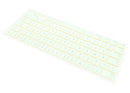 Kit de keycaps QWERTZ alemán color cítrico para MacBook Neo 13" A3404, teclado Apple.