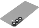 Tapa trasera plateada para Samsung Galaxy S26 con cristal de cámara y lente, repuesto Aftermarket Plus.