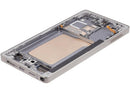 Pantalla OLED con marco para Samsung Galaxy S25 Ultra 5G en Titanium Pink Gold, Jade Green y Grey.