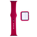 Compra en SlowBack Quetzaltenango el set de iWatch 44mm con banda de silicona suave, bumper case y vidrio templado para proteger tu dispositivo.