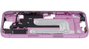 Chasis medio rosa para iPhone 16 A2xxx, estructura de repuesto con botones de encendido y volumen.