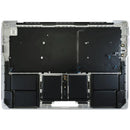Tapa superior plateada original Apple MacBook Pro 14 A3185 2024 con teclado ANSI US y batería.