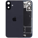 Tapa trasera original negra para iPhone 16 Plus con MagSafe, NFC y flex de linterna.