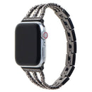 Banda de acero inoxidable con piedras para iWatch disponible en Xela Quetzaltenango.