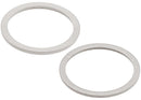 Dos anillos de bisel blancos para cámara trasera de iPhone 11, 12 y 12 mini, con adhesivo.