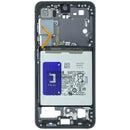 Marco medio original Samsung Galaxy S24 5G SM-S921U negro ónix, repuesto para reparación de móvil.