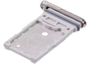 Bandeja SIM doble gris titanio para Samsung Galaxy S24 Ultra 5G, compatible con dos tarjetas SIM.