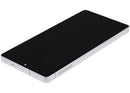 Pantalla OLED Samsung Galaxy S25 Ultra 5G Aftermarket Plus 120Hz, color plata titanio, con marco para reparación.