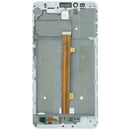 Pantalla LCD blanca original Huawei Mate 7, repuesto para reparación de display roto.