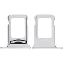 Bandeja SIM doble blanca para iPhone 16e/17e (A3083, A3517), pieza de repuesto.