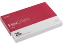 Paquete de 25 protectores de pantalla TPU transparentes Wrapd FlexShield, alta protección y durabilidad para displays.