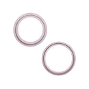 Diez aros de bisel rosa para cámara trasera de iPhone 15 y 15 Plus, repuesto Apple.