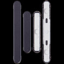 Botones laterales de encendido y volumen negros para Samsung Galaxy S26 Plus, repuesto para reparación.