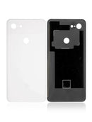 Tapa trasera blanca usada para Google Pixel 3 XL, vidrio de repuesto para reparación.
