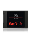 SSD SanDisk Ultra 3D de 1TB, 2.5 pulgadas, plateado, para almacenamiento rápido y repuesto.