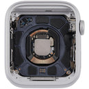 Carcasa de aluminio plateado OEM Grade A para Apple Watch Series 4 44mm, versión celular.