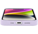 Protege tu iPhone 14 con estilo con el estuche delgado Slim Trance Volta en color lila, disponible en Xela Quetzaltenango.