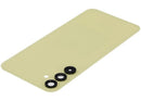 Tapa trasera amarilla Personality Yellow para Samsung Galaxy A15 5G (A156) con lente de cámara, repuesto Aftermarket Plus.