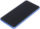 Pantalla OLED azul de 120Hz para Samsung Galaxy S21 FE 5G con marco, lista para repuesto y reparación.