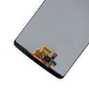 Pantalla LCD y digitalizador refurbished negro para LG G3, repuesto ideal para reparación de display roto.