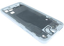 Marco intermedio original Samsung Galaxy A55 5G Iceblue (A556), carcasa y bisel, para reparación de teléfono.