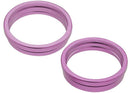 Aros bisel rosa para cámara trasera iPhone 16/16 Plus (2 piezas), protector de lente, paquete de 10.