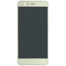Pantalla LCD dorada original con marco para Huawei P10 Lite (WAS-LX1), ideal para reparación de pantalla rota.